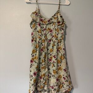 Floral Ruffle Sundress with Adjustable Straps